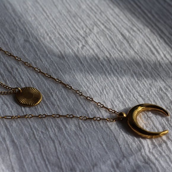 Necklace «AUTHENTICITY» / 100% stainless steel / gold version - Picture 9 of 9